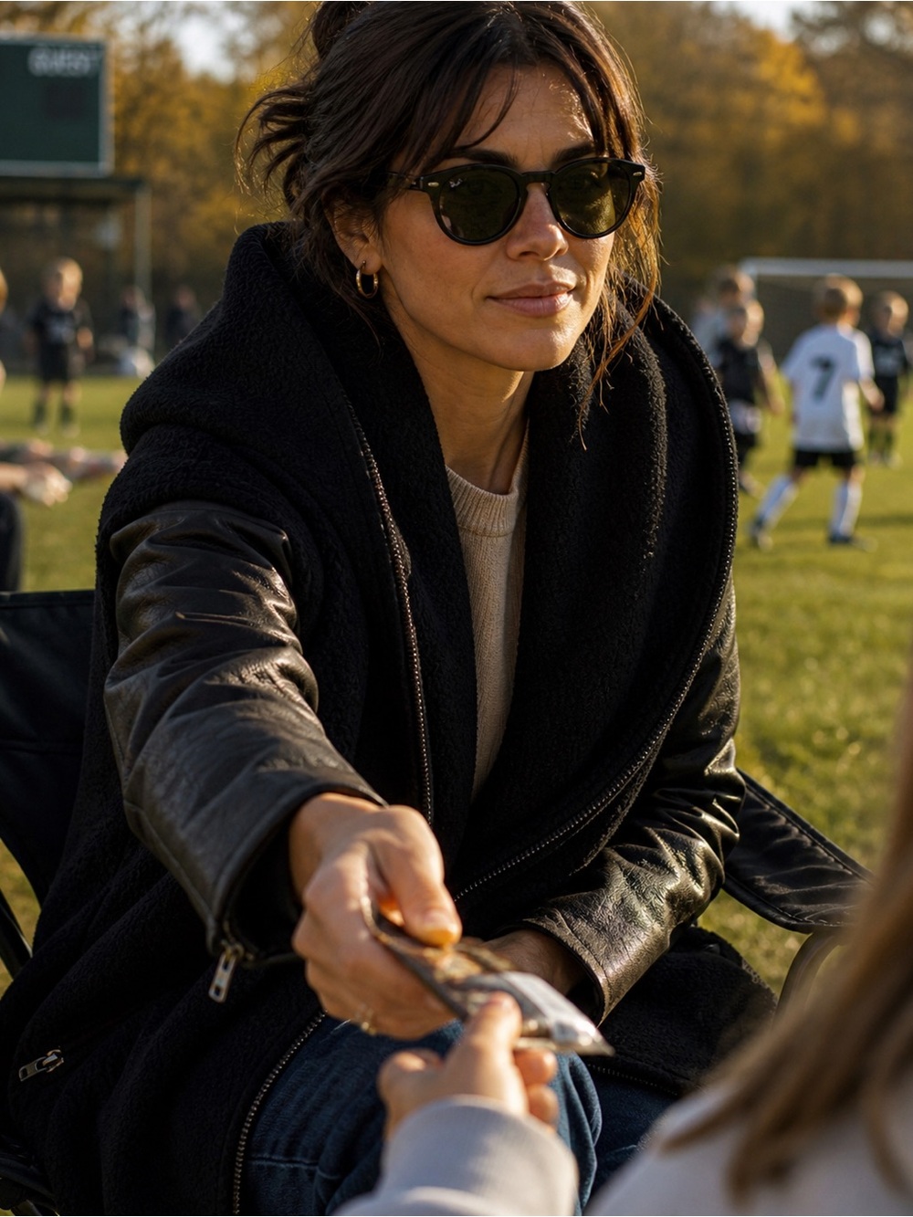 All Saints Black Cape Jacket